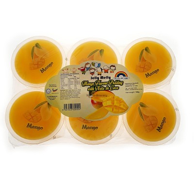 Jelly Melly Mango Flavour Pudding with Nata De Coco 720g